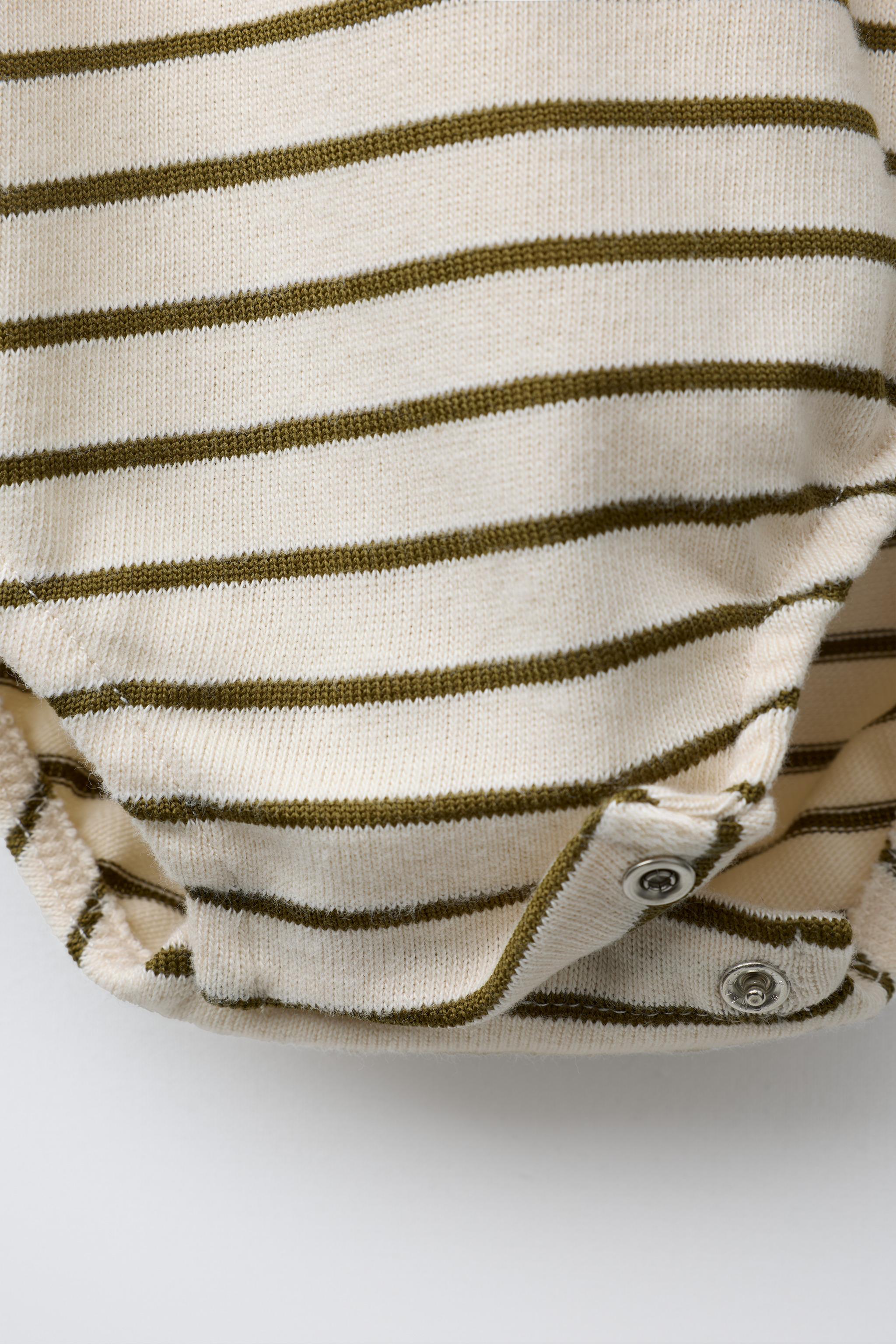 BODY À RAYURES AVEC RENNE BRODÉ